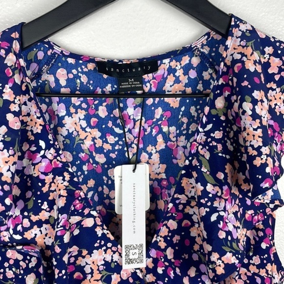 NWT Sanctuary Floral Wrap Dress - Picture 4 of 8